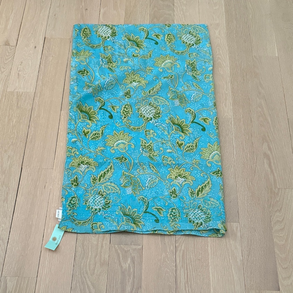 Floral Blue and Green sarong